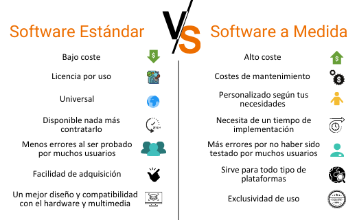 Software estándar vs a medida